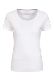 Eden Womens Organic Round Neck T-Shirt White