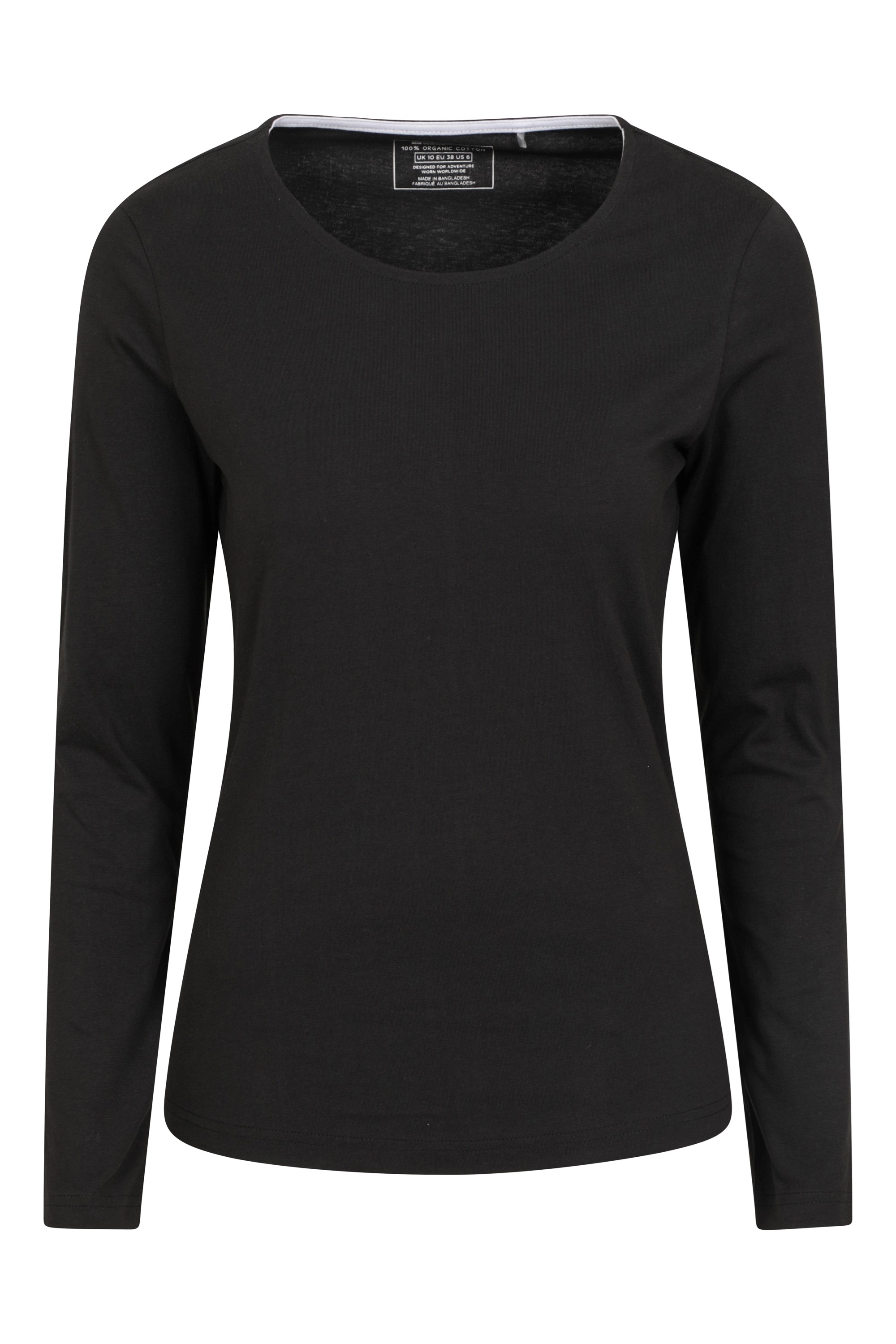 Eden Womens Organic Round Neck T-Shirt - Black