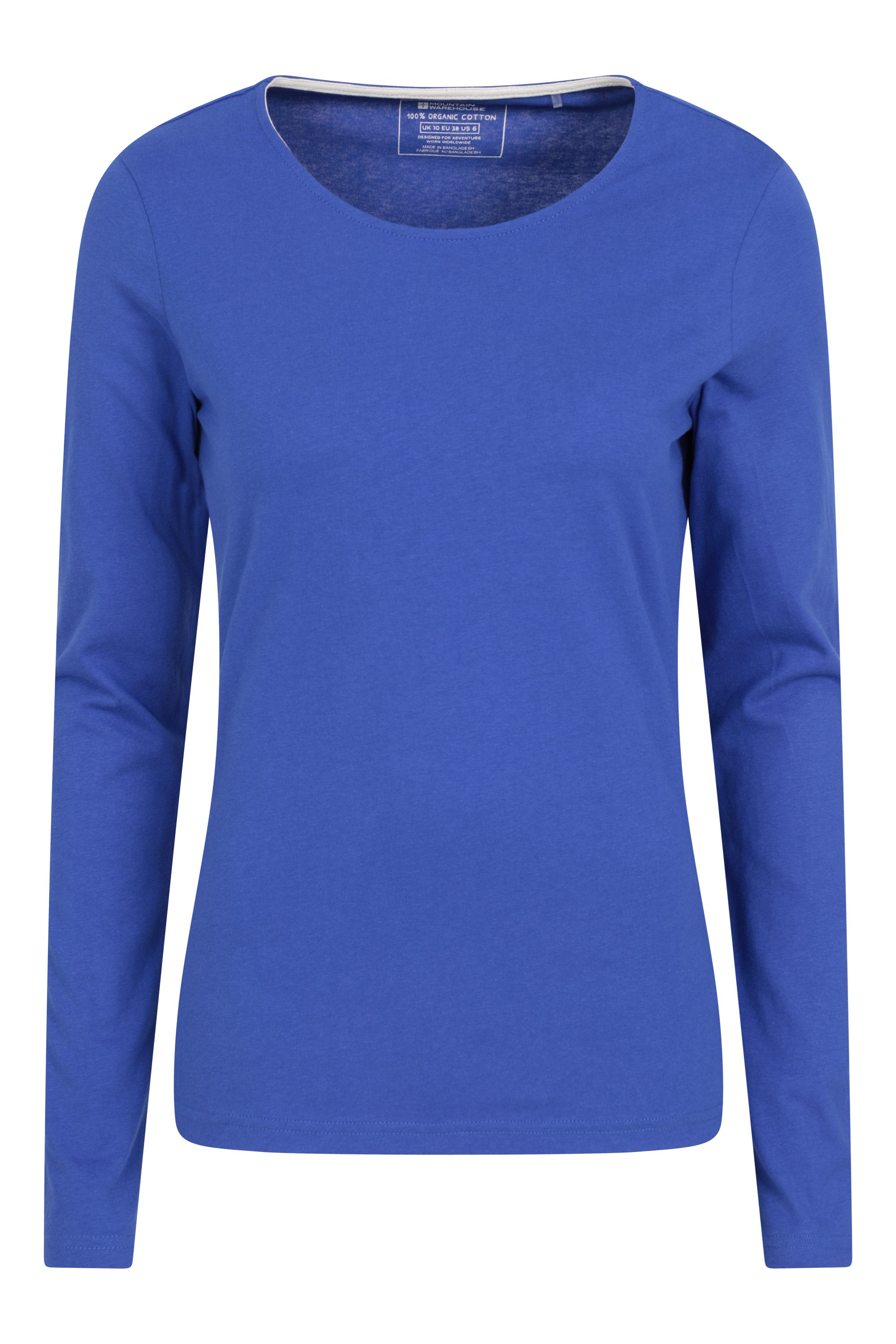 Eden damski organiczny t-shirt z okrągłym dekoltem - Blue