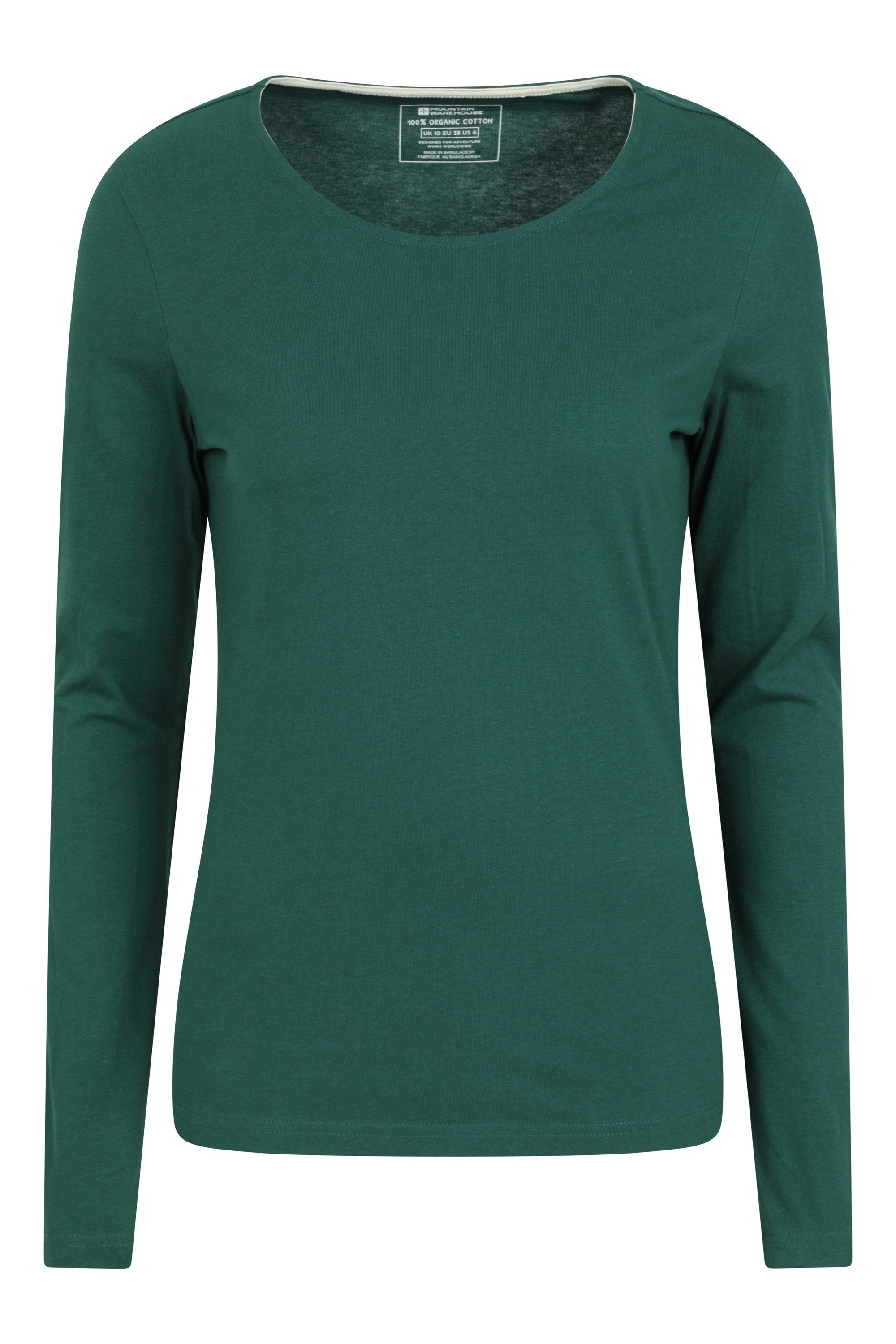 Eden damski organiczny t-shirt z okrągłym dekoltem - Green