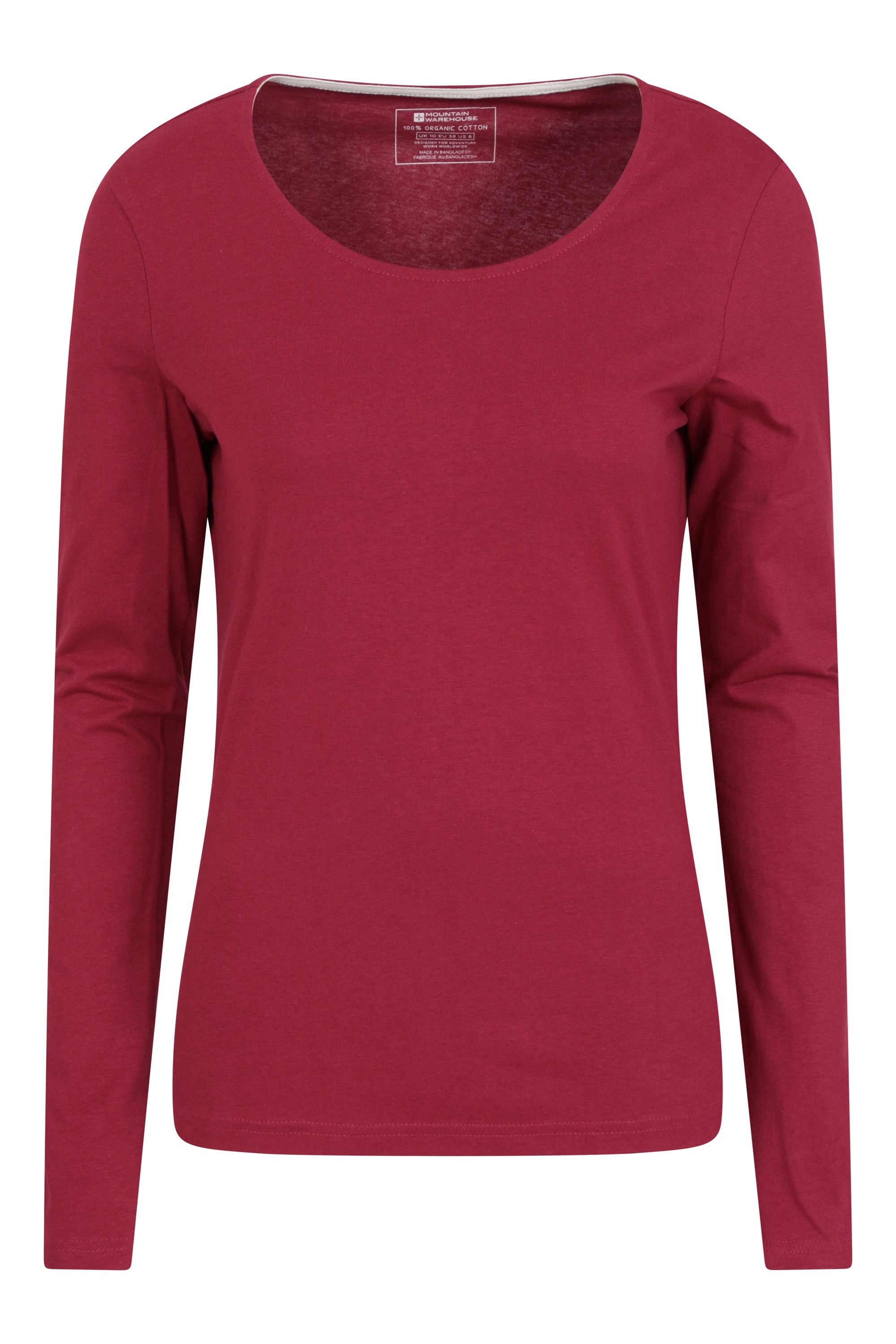 Eden damski organiczny t-shirt z okrągłym dekoltem - Red