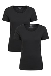 Eden Womens Organic T-Shirt Multipack Black