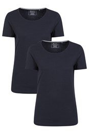 Eden Womens Organic T-Shirt Multipack Navy