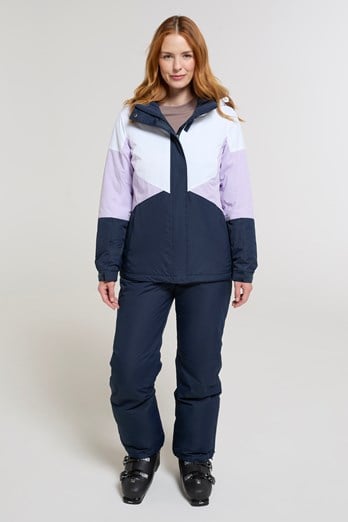 Womens Ski Jacket & Pants Set Lilac