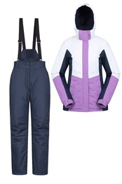 Womens Ski Jacket & Pants Set Light Purple