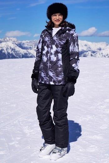 Womens Ski Jacket & Pants Set Monochrome