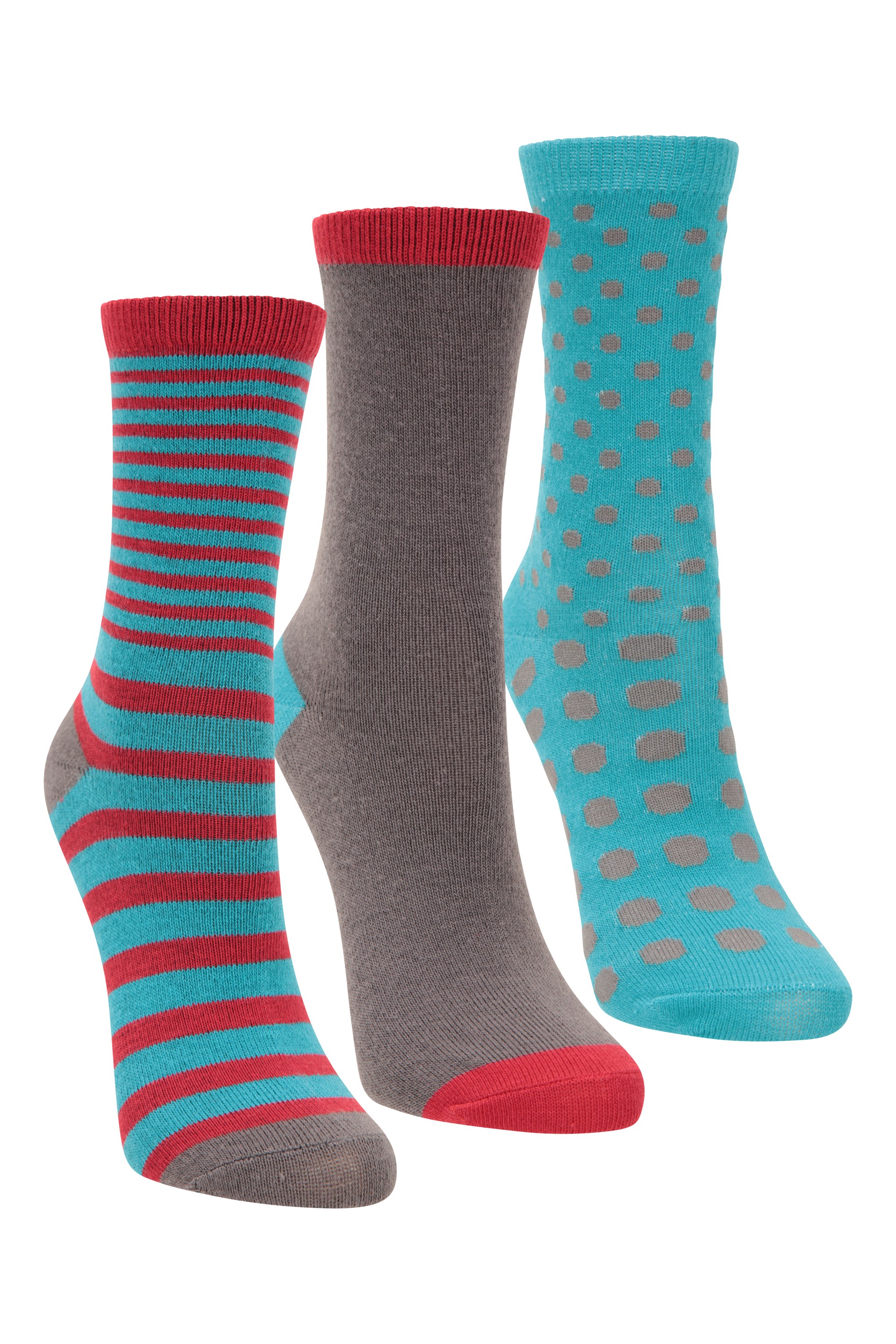 Kids Spots and Stripes Recycled Socks - Blue
