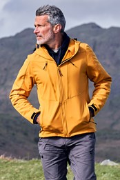 Direction Mens Recycled Softshell Jacket Mustard