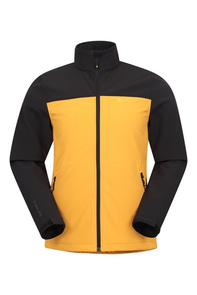 Vertex Mens Water Resistant Softshell Jacket - Yellow