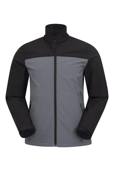 Vertex Mens Water Resistant Softshell Jacket - Grey
