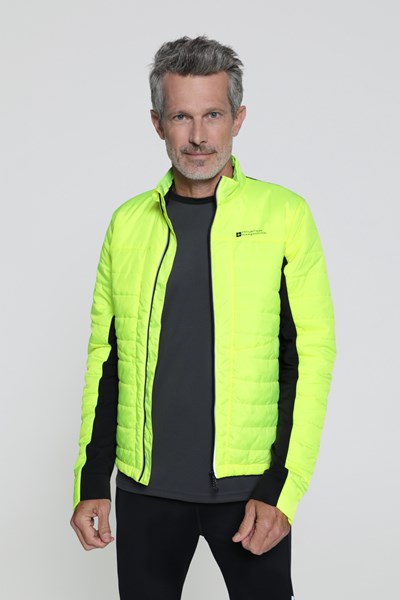 Downhill Mens Insulated Cycling Jacket - Yellow