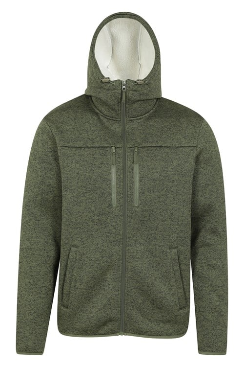 Men's Sweatshirt Hoodie 500 For Gym-Khaki Grey
