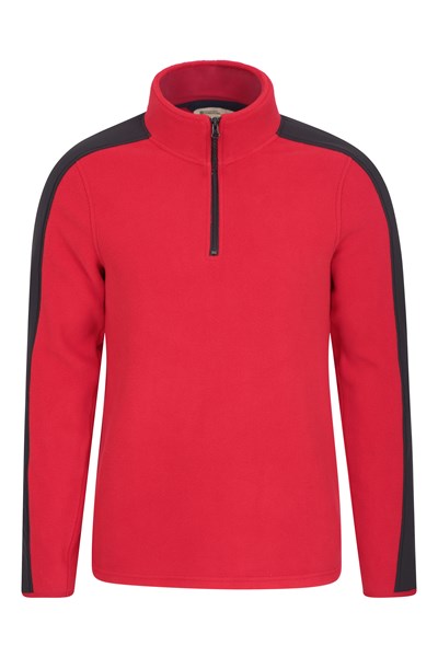 Relic Mens Recycled Fleece Top - Red