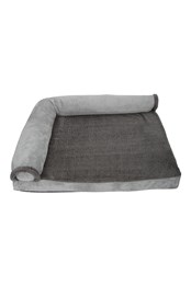 Large Cushioned Dog Bed Grey