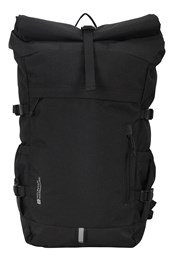 Urban Trek Recycled 23L Rolltop Backpack Black
