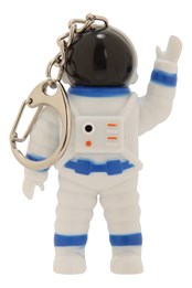 LED Light Up Astronaut Keychain White