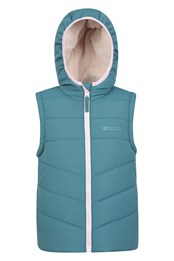 Cosy Kids Fleece Lined Padded Gilet Teal