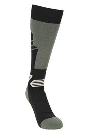 Extreme Womens Merino Thermal Ski Socks Khaki