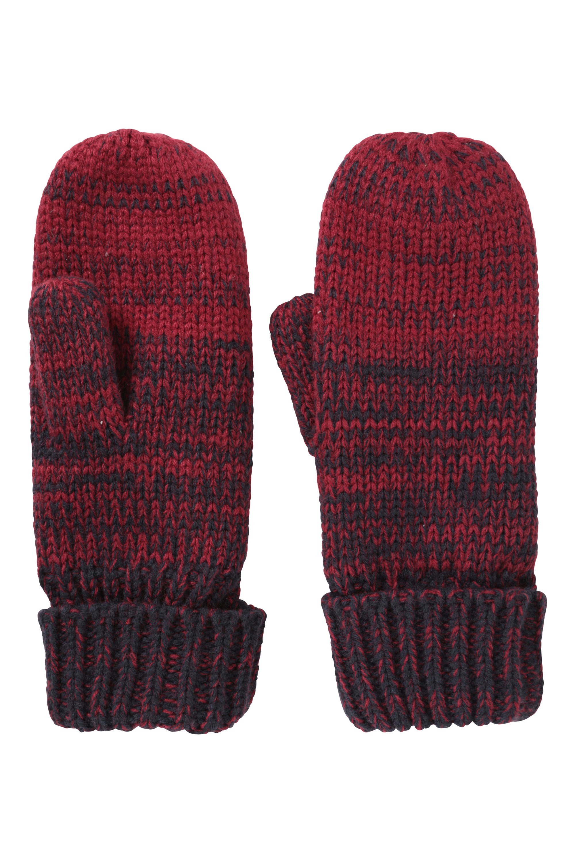 Damskie rękawiczki z dzianiny Ombre - Red