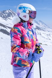 Extreme dziecięca kurtka narciarska z nadrukiem Flower