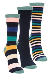 Multi Stripe Recycled Womens Socks