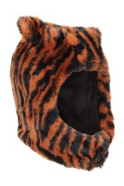 Faux Fur Kids Bear Trapper Hat Orange