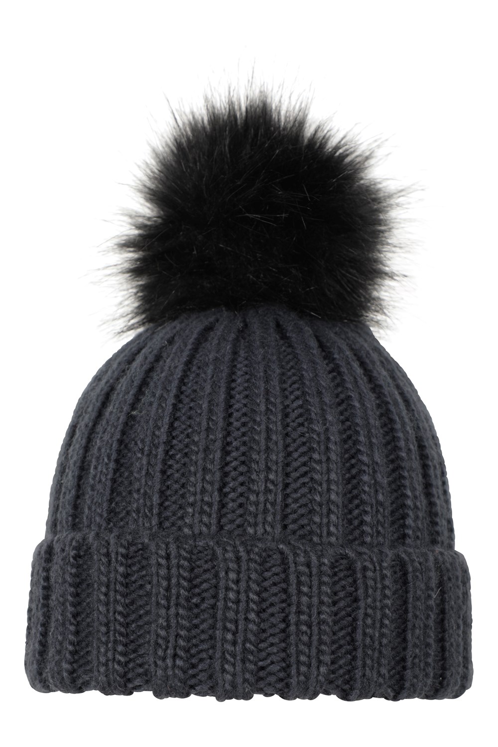 Mountain Warehouse Kids Geneva Contrast Pom Beanie Children Faux Fur Winter Cap - Picture 15 of 24
