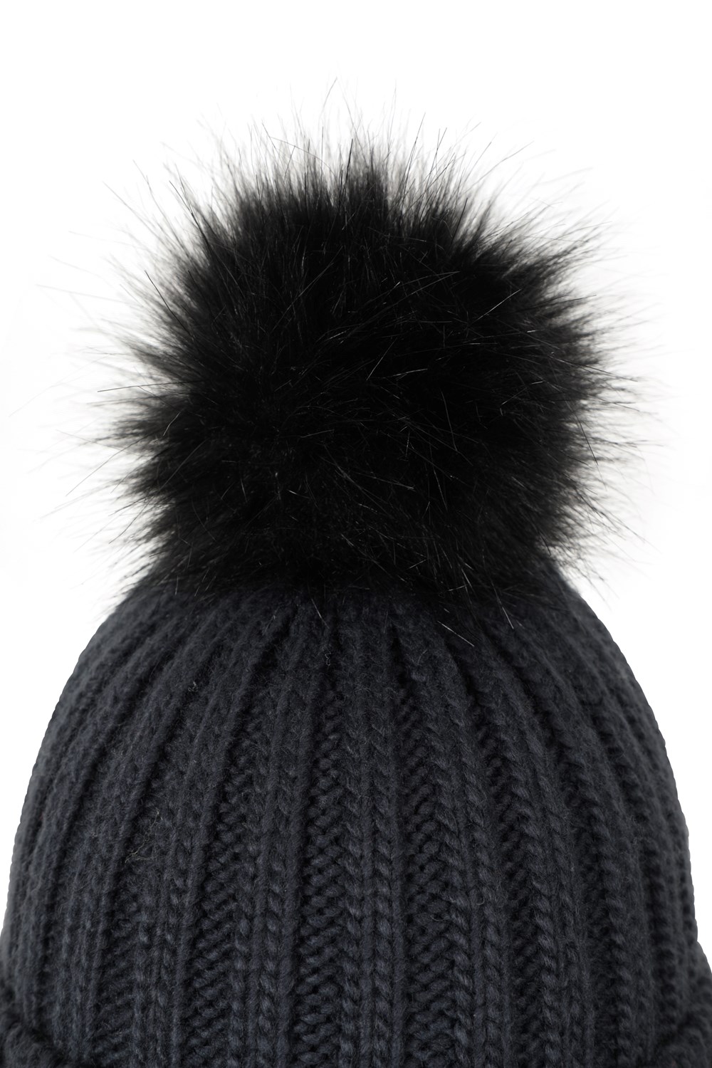 Mountain Warehouse Kids Geneva Contrast Pom Beanie Children Faux Fur Winter Cap - Picture 16 of 24