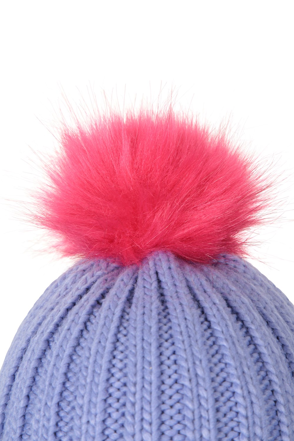 Mountain Warehouse Kids Geneva Contrast Pom Beanie Children Faux Fur Winter Cap - Picture 24 of 24