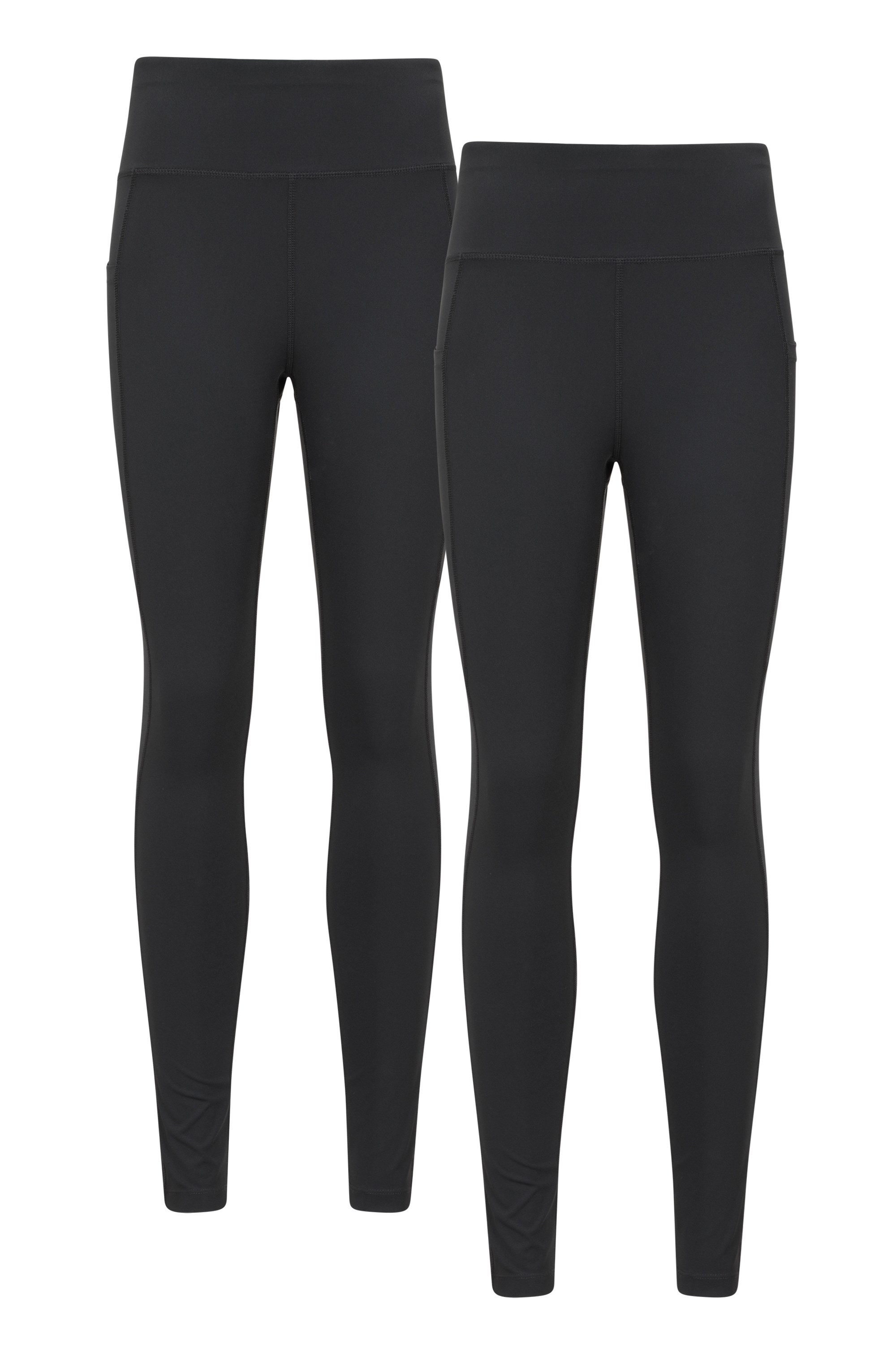 Blackout legginsy damskie z wysokim stanem — opakowanie zbiorcze - Black