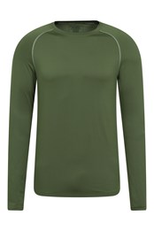 Energy Mens Recycled Active Top Khaki