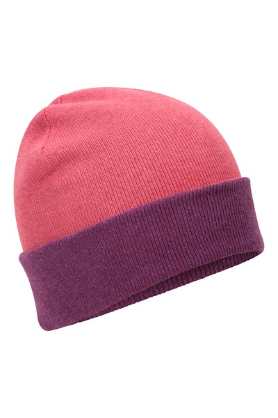 Augusta Reversible Recycled Beanie - Pink