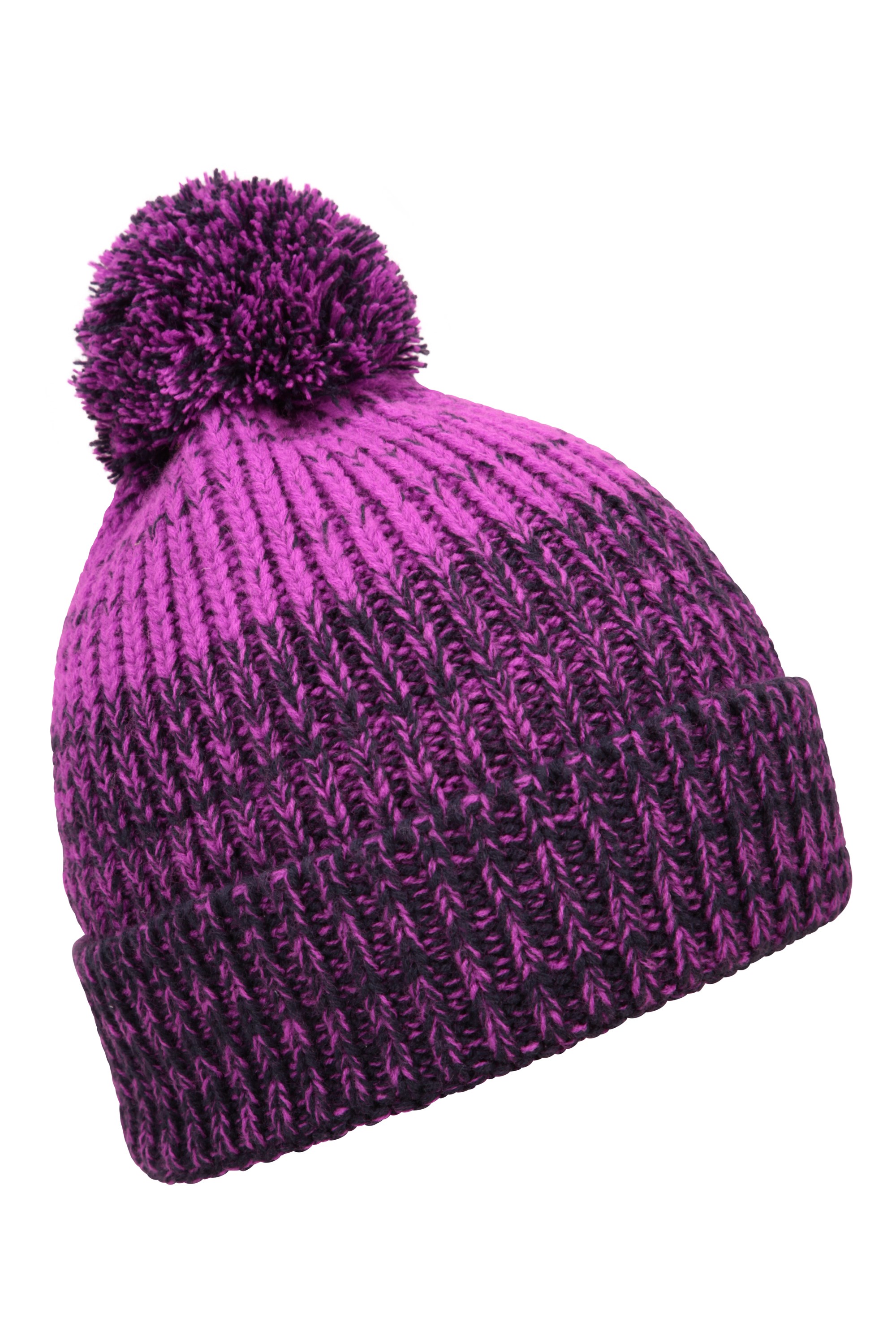 KNITTED THINSULATE STYLE THERMAL SKI BOBBLE POM BEANIE WOOLLY HAT UK SELLER 