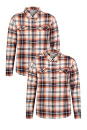 Trace Mens Flannel Shirt 2-Pack
