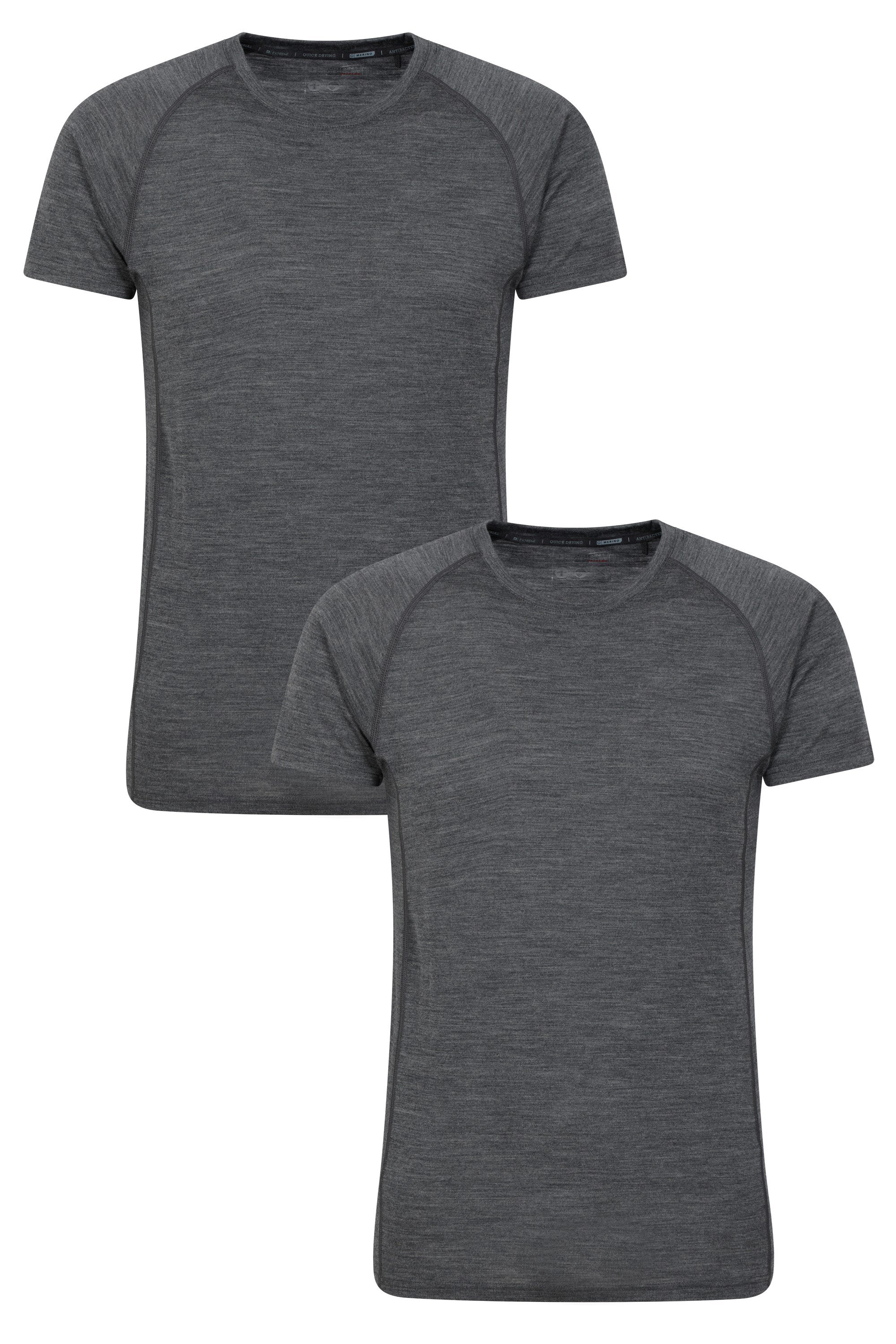 Summit Mens Merino T-Shirt 2-Pack - Grey