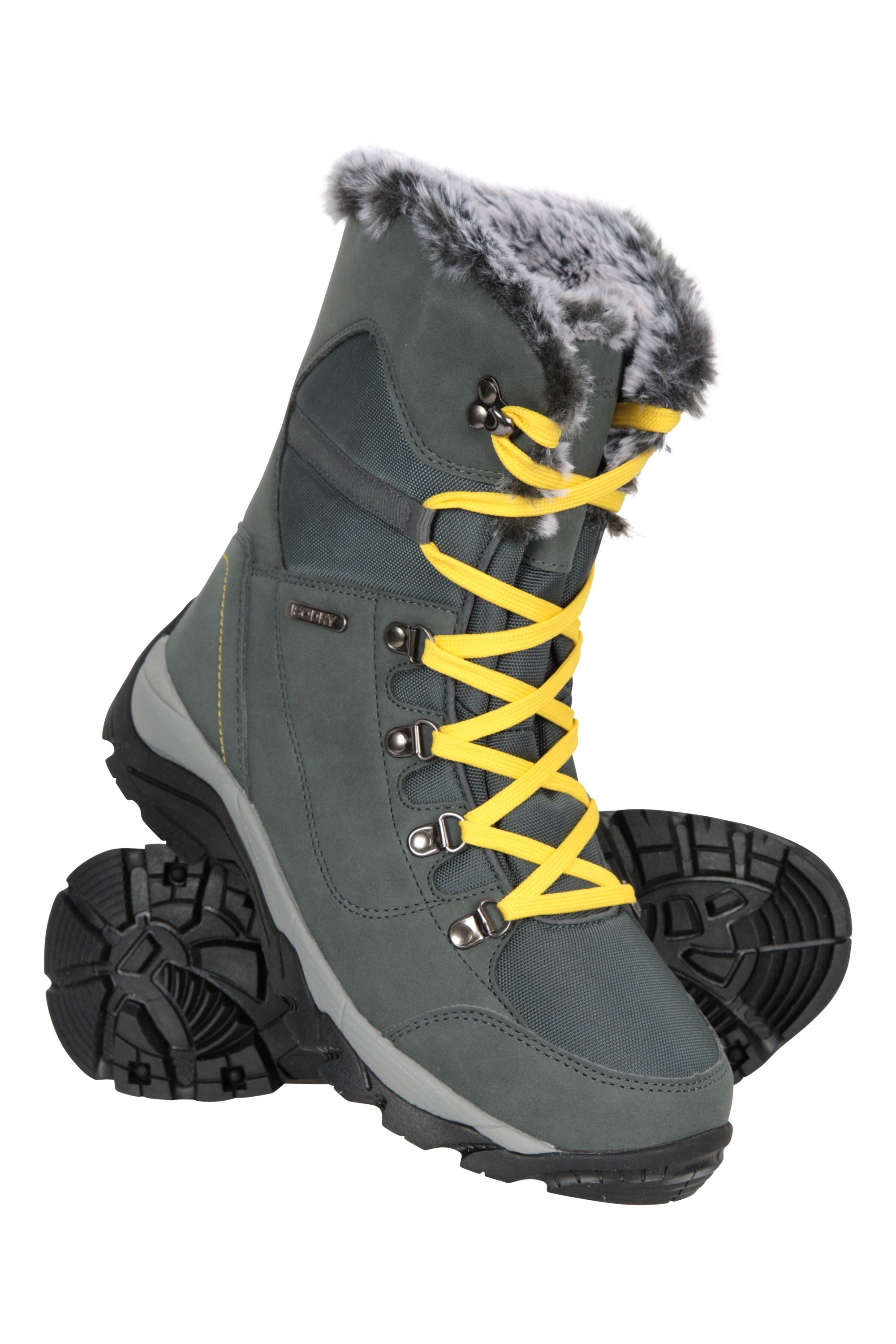 Banff Womens Waterproof Snow Boots - Charcoal