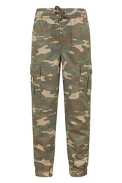 Camo Kids Stain Resistant Cargo Pants - Long Length