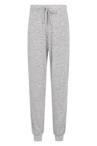 Womens Knitted Loungewear Tapered Pants - Grey