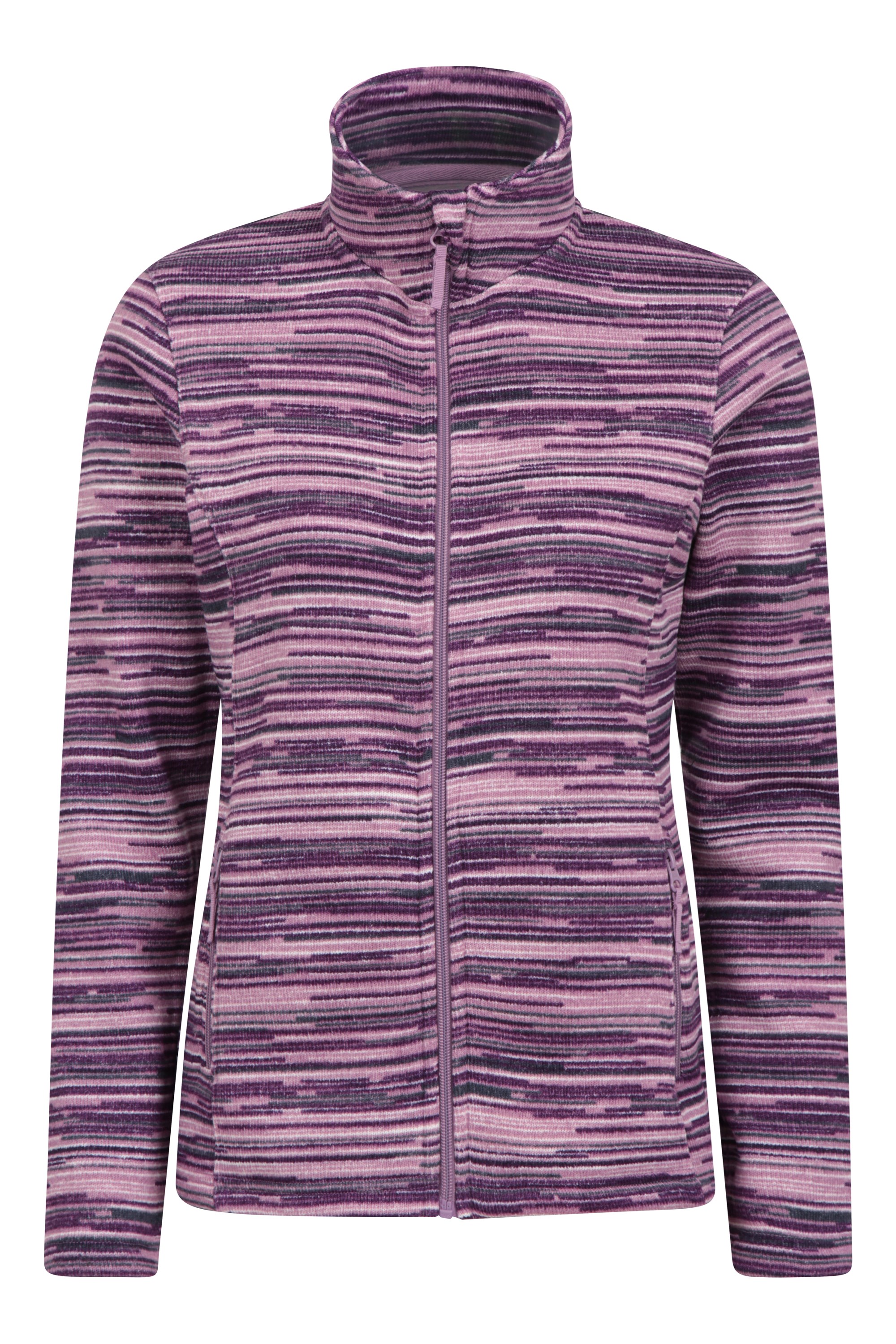 Idris Womens Stripe Fleece Jacket