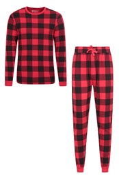 Ensemble pyjama imprimé pour homme Rouge