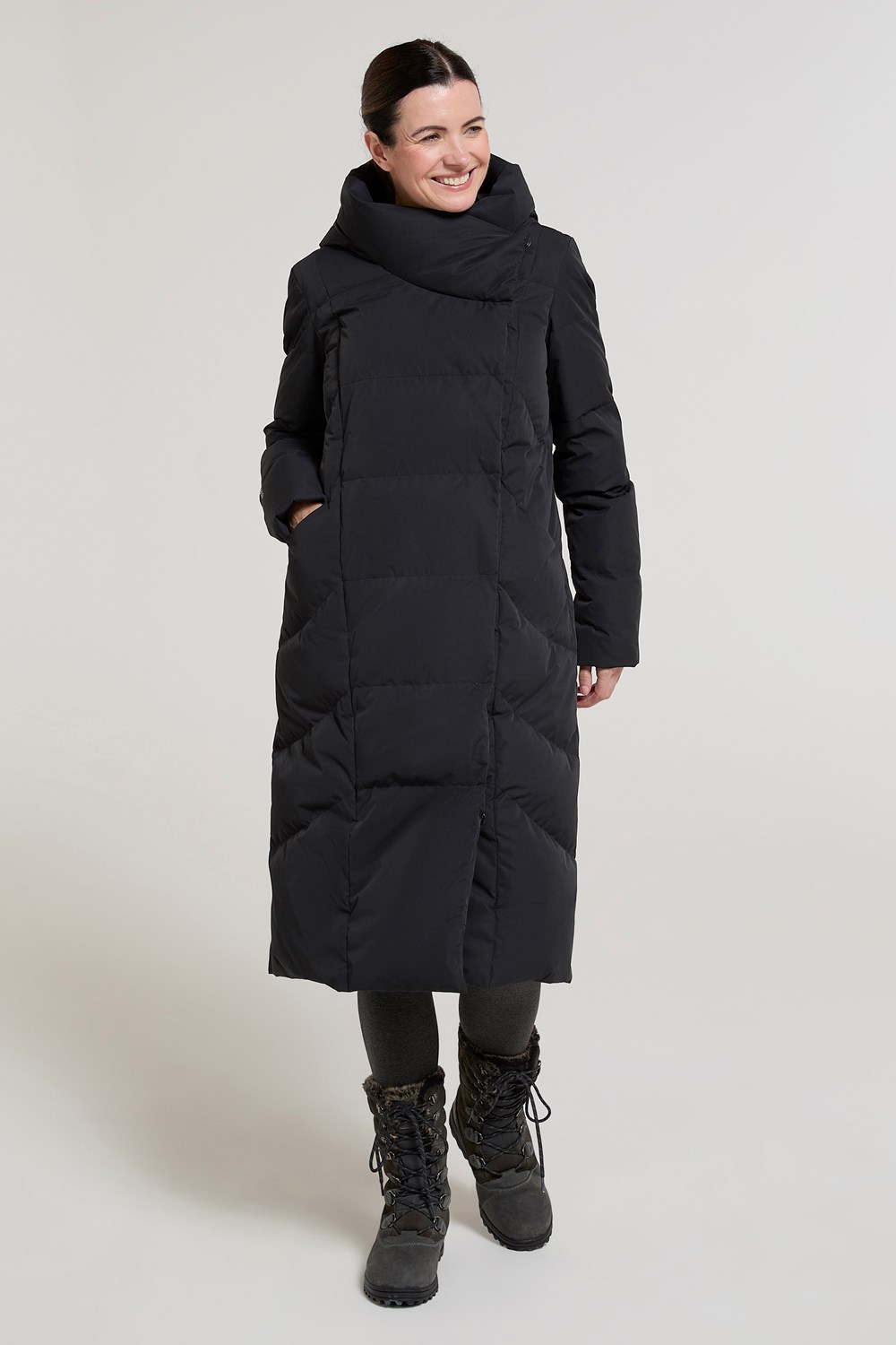Mountain Warehouse Wrap Women's Down Jacket Ladies Waterproof Padded Winter Coat