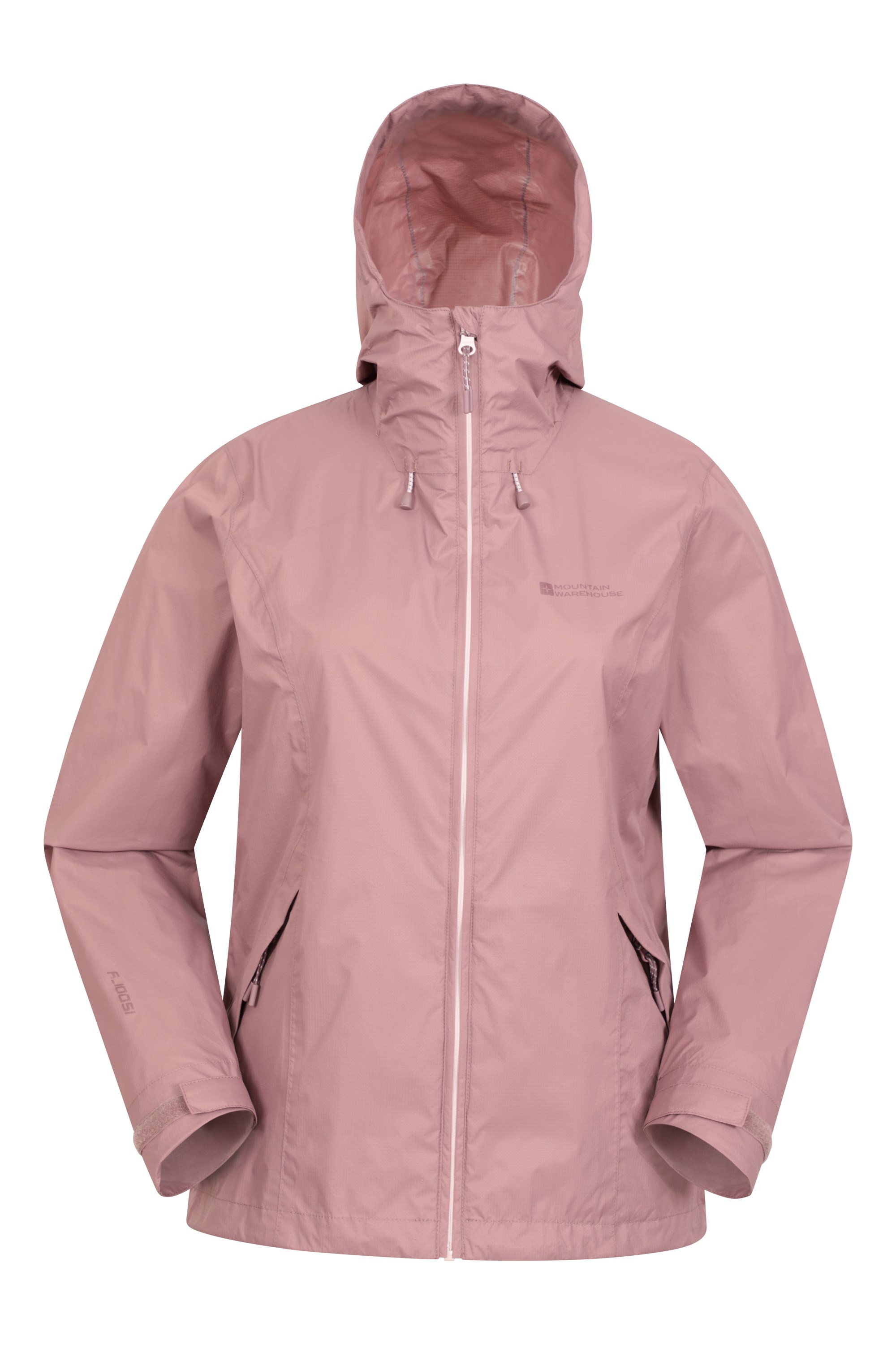 Windproof Mountain Warehouse Frosty Womens Long Shell Rain Jacket 