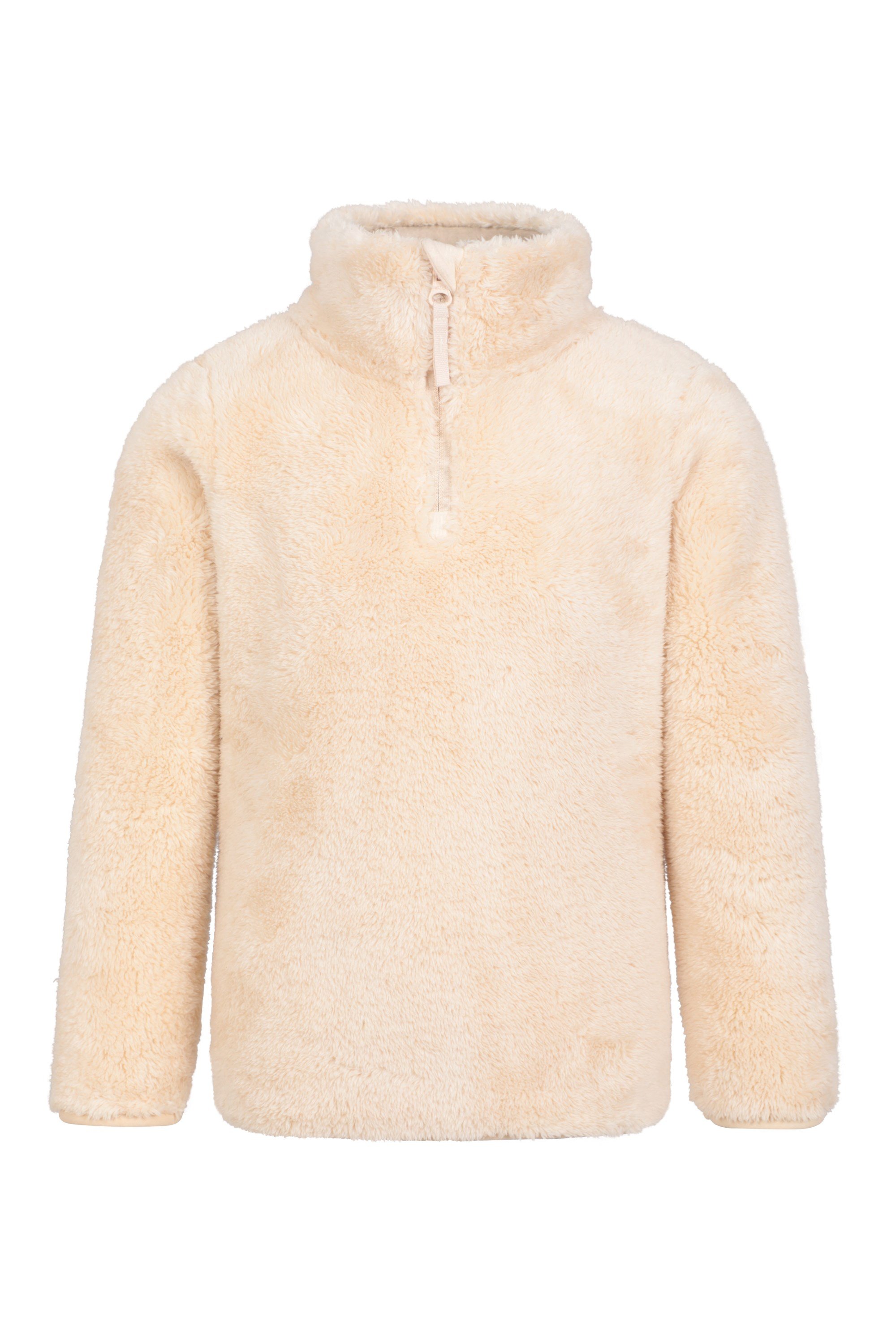 Half zip fluffy outlet jacket