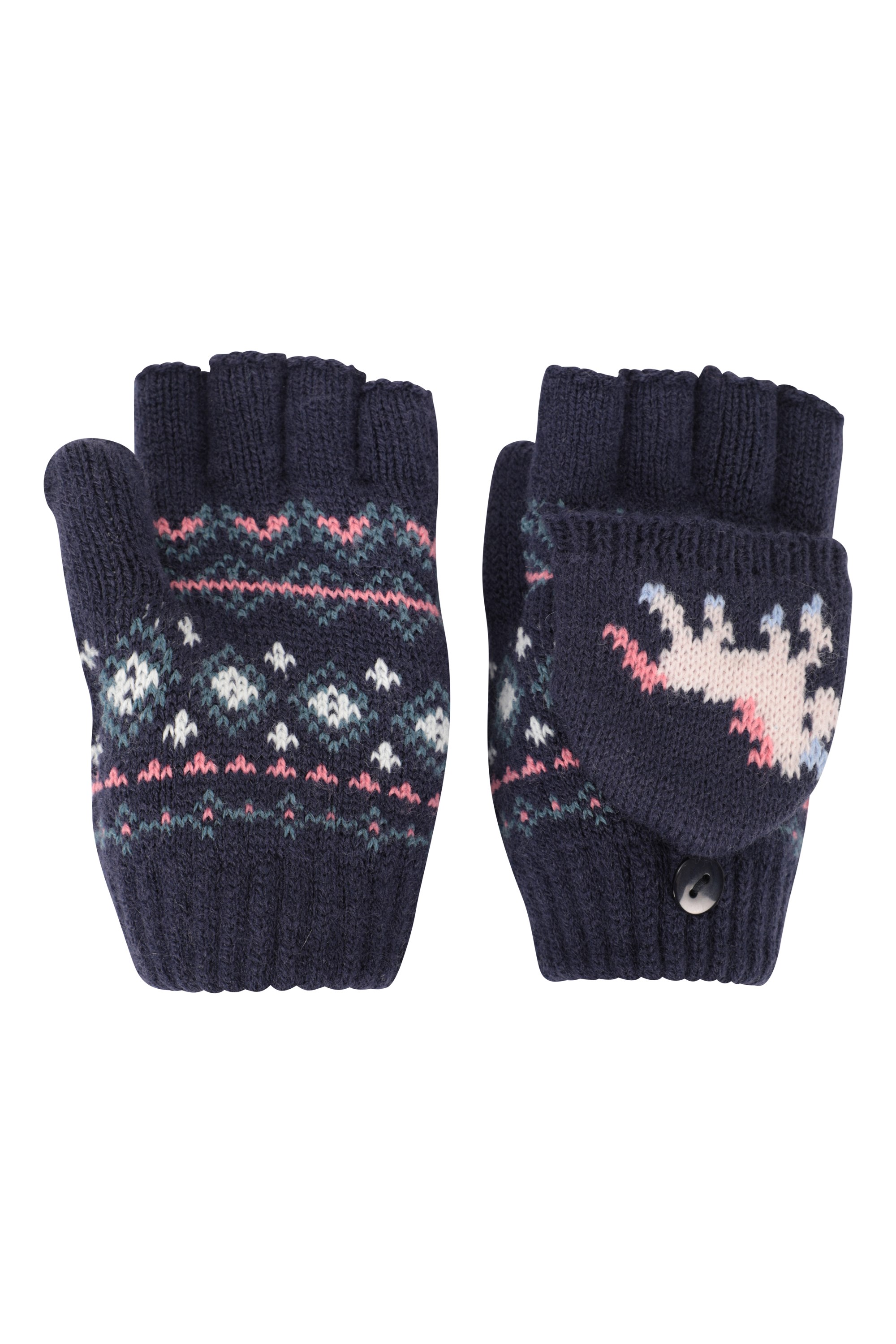 Mountain Warehouse Kid Fingerless Fleece Kids Mitten Gloves 