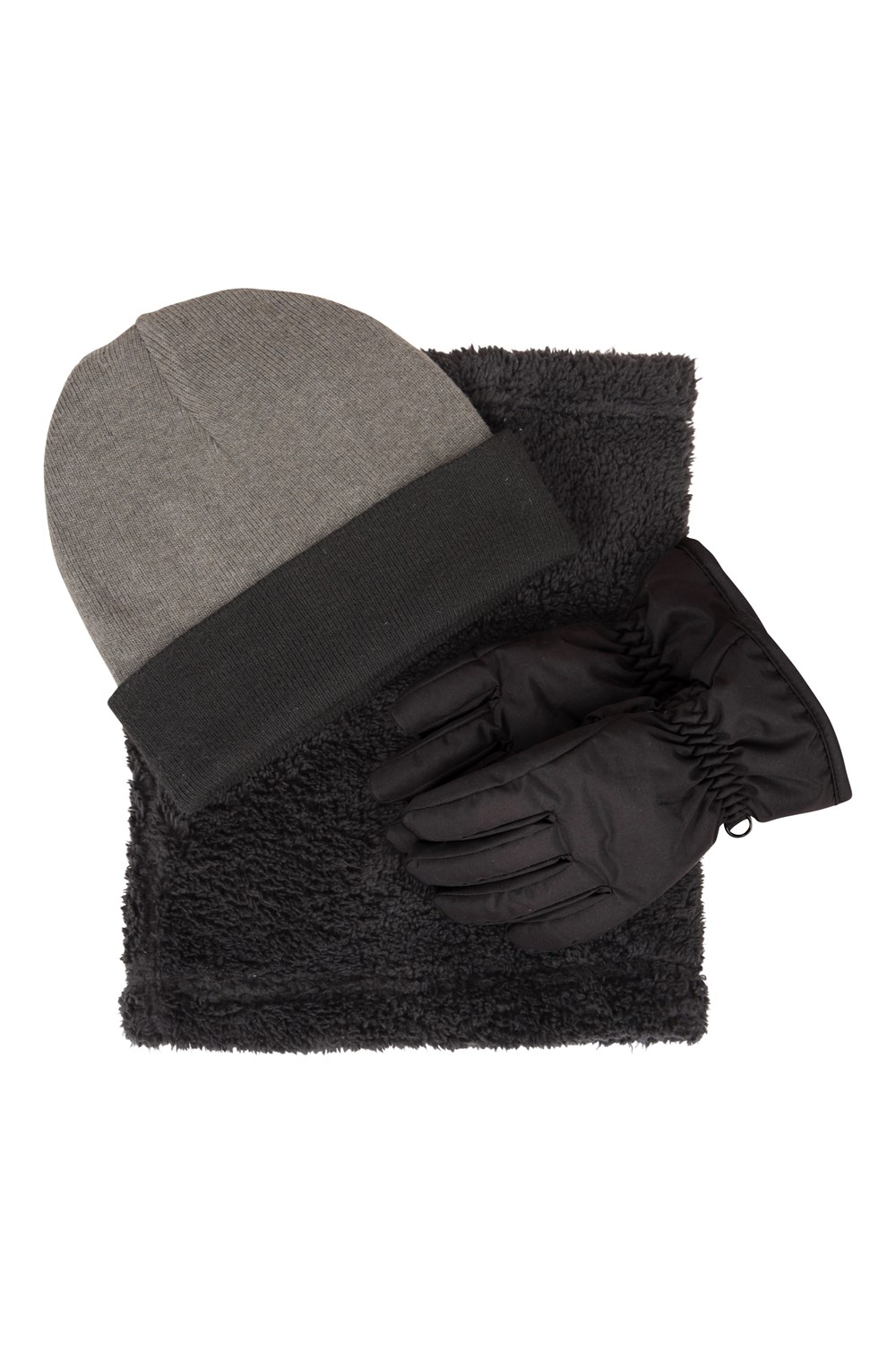 Mountain Warehouse Kids Ski Grab Bag with Beanie Neck Gaiter Waterproof Gloves - Picture 12 of 65