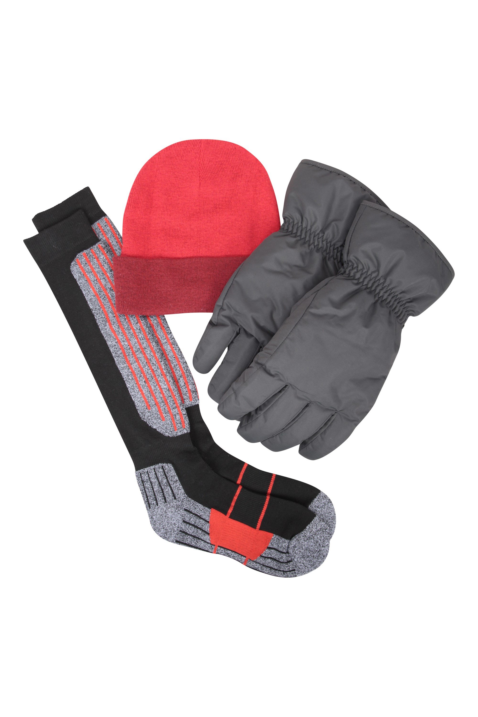 Mens Winter Accessories Set - Red