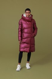 Active People Weather Storm Womens Padded Jacket Berry