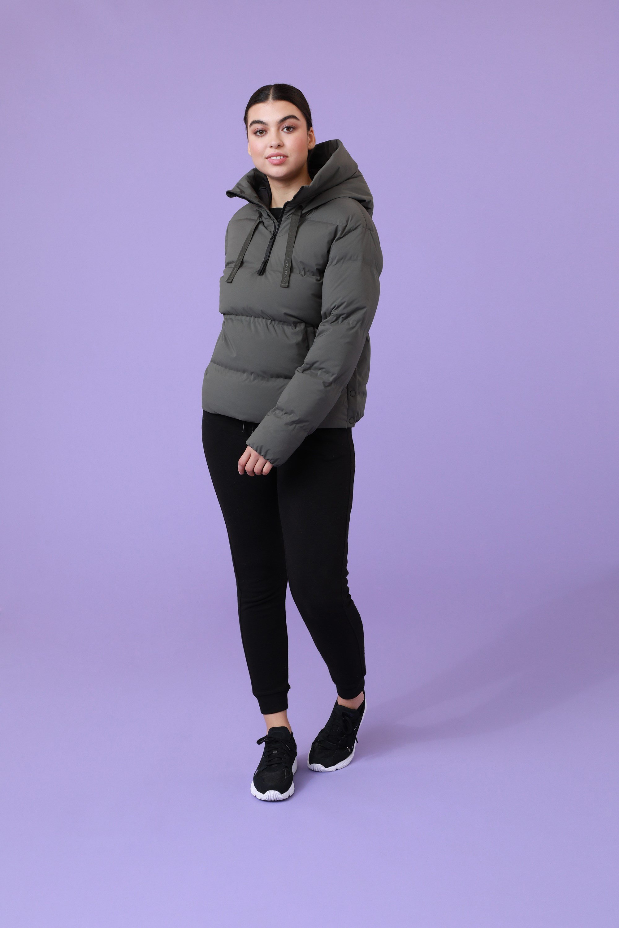 Womens Cosi Cloud Half-Zip Jacket - Green