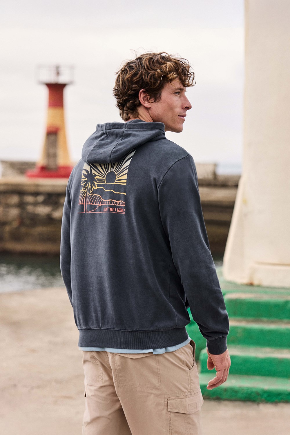 Animal River Men's Hoodie Graphic Printed Hooded Sweatshirt with Pocket - Picture 44 of 83