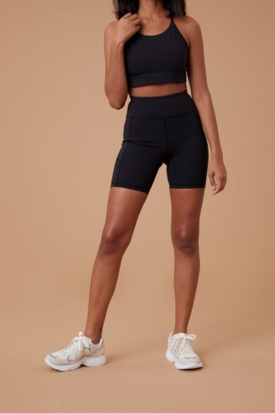 Womens 6 Inch Cycle Shorts - Black
